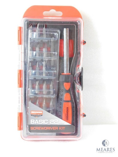 New Birchwood Casey Gunsmith Screwdriver and Bit Set in Hard Case