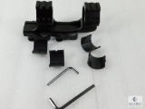 New Quick Detach Rifle Scope Base and Rings. Fits 1