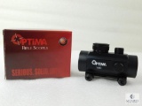 New Optima 1x30mm Red Dot Reflex Sight with Weaver Mount and Adjustable Brightness