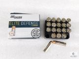 20 Rounds Sig Sauer Elite .38 Special Ammo. 125 Grain Jacketed Hollow Point