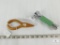 Vintage Girl Scout Flashlight and Wooden Folk Art Pliers