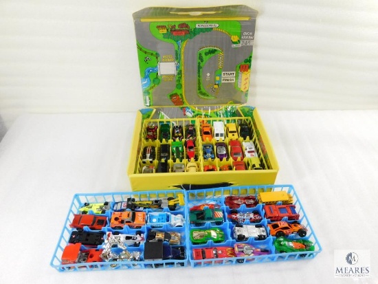 Case of Approximately 48 Hot Wheels and Matchbox Type Cars