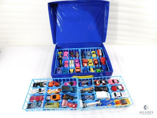 Case of Approximately 48 Hot Wheels and Matchbox Type Cars