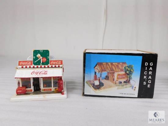 Two Miniature Coca Cola Themed Houses