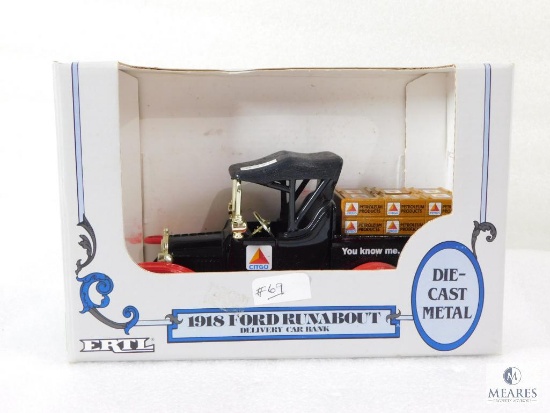 Ertl 1918 Ford Runabout Delivery Die Cast Metal Coin Bank