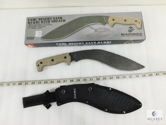 New USMC Desert Sand Kukri with Sheath 17" Long