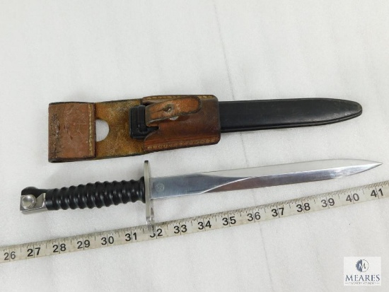 Scabbard in Sheath and Leather Holster