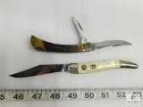 Lot of Two Pocket Knives JET-AER Corp and Mother of Pearl Handled One Blade Knife