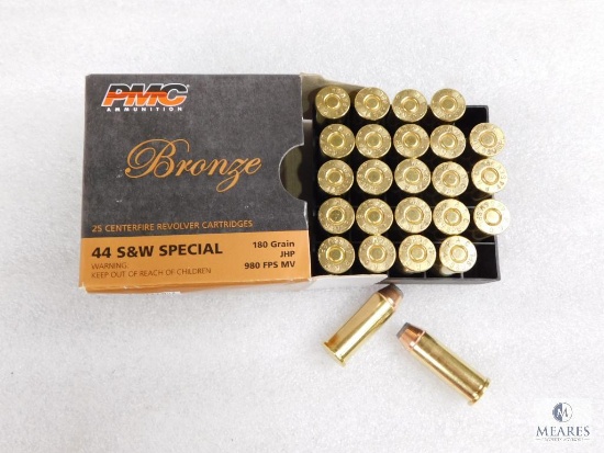 25 Rounds PMC .44 Special 180 Grain Hollow Point Ammo