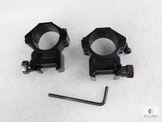 New 1" Tactical Rifle Scope Rings Matte Finish and High Clearance