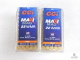 100 Rounds CCI Maxi-Mag .22 Magnum 40 Grain TMJ Ammo