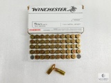 50 Rounds Winchester 9mm Nato 124 Grain FMJ Ammo