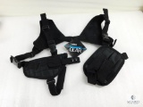 New Ambidextrous Tactical Shoulder Holster With Double Mag Pouch
