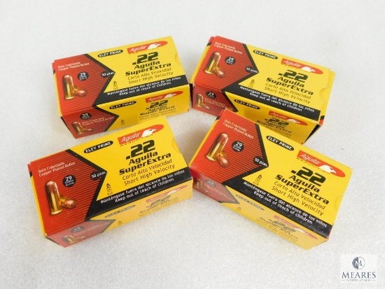 200 Rounds Aguila .22 Short 29 Grain Super Extra Ammo
