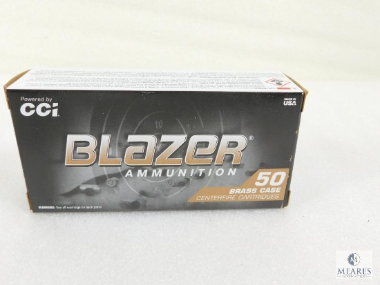 50 Rounds CCI Blazer 9mm Luger 115 Grain FMJ Brass Case Ammo