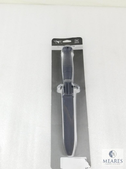 New Glock Field Knife w/ Saw and Belt Clip Sheath in Grey
