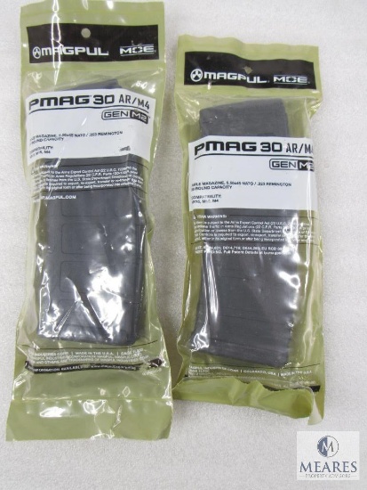 Lot Two New Magpul PMAG 30 AR/M4 30 Round Magazines