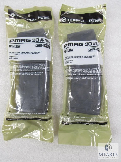 Lot Two New Magpul PMAG 30 AR/M4 30 Round Magazines