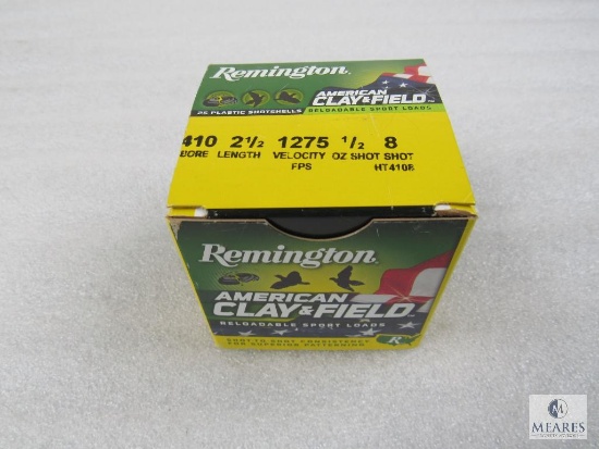 25 Rounds Remington Clay & Field 410 Gauge 8 Shot 2-1/2" Shotshells