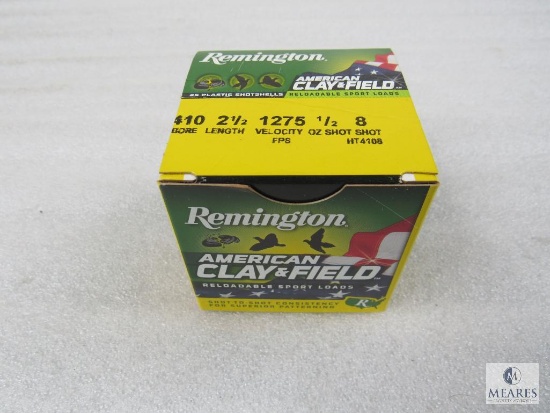 25 Rounds Remington Clay & Field 410 Gauge 8 Shot 2-1/2" Shotshells