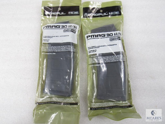 Lot Two New Magpul PMAG 30 AR/M4 30 Round Magazines