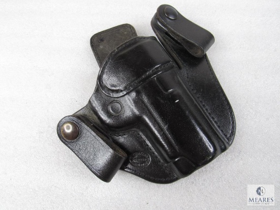 Paracom Leather Dual Belt Loop Open Muzzle Holster Right Hand