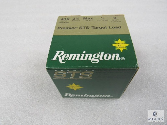 25 Rounds Remington 410 Gauge 2-1/2" 1/2 oz 9 Shot Shotshells