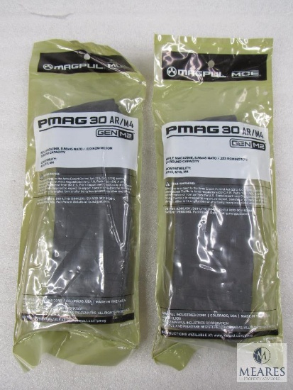 Lot Two New Magpul PMAG 30 AR/M4 30 Round Magazines