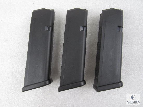 Lot of Three Glock G17 17 Round 9mm Pistol Magazines