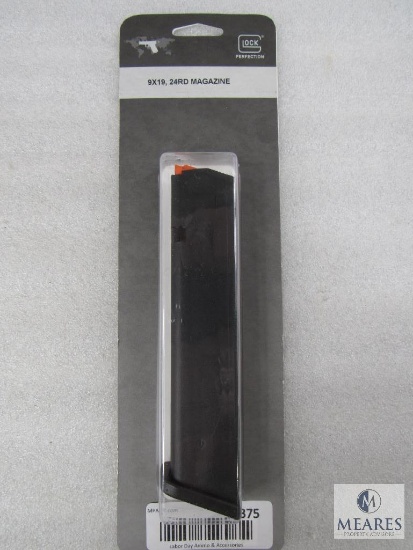New Glock 24 Round 9mm Magazine With Orange Follower