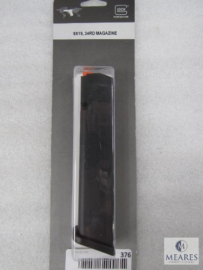 New Glock 24 Round 9mm Magazine With Orange Follower