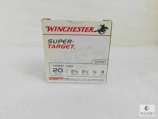 23 Rounds Winchester 20 Gauge Target Load 2-3/4" 8 Shot 7/8 oz Shells