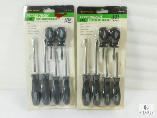 Two Six Piece Screwdriver Sets