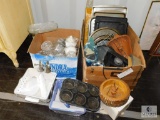 Baking Pans, Blender, Hand Mixer, Glassware, Angel Candle Holders Made in Italy