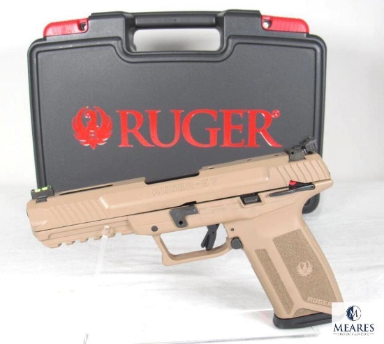 NEW Ruger 5.7x28mm Davidson's Exclusive, Dark Earth Cerakote Semi-Auto Pistol (3823)