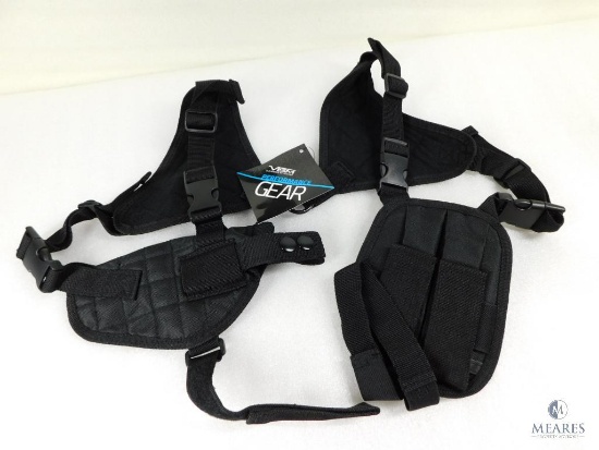 New Ambidextrous Shoulder Holster with Double Mag Pouch