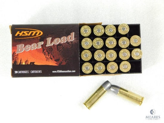 20 Rounds HSM Bear Load 45 Long Colt Ammo. 325 Grain