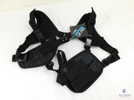 New Ambidextrous Shoulder Holster with Double Mag Pouch