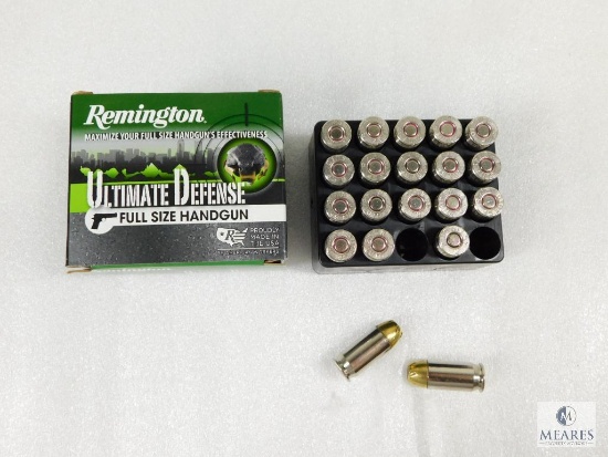20 Rounds Remington Ultimate Defense .45 ACP Ammo. 185 Grain Hollow Point