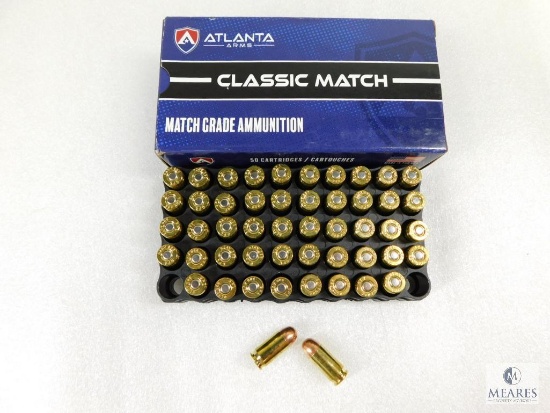 50 Rounds Atlanta Arms Match .380 ACP Ammo. 100 Grain FMJ