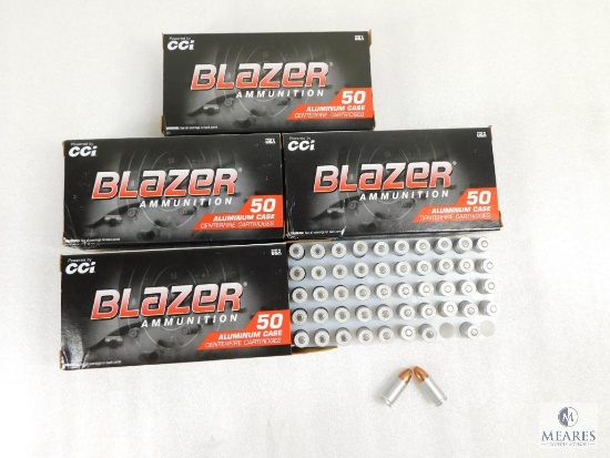200 Rounds CCI Blazer 9mm Ammo. 115 Grain FMJ