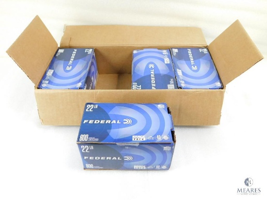 3200 Rounds Federal .22 Long Rifle Ammo. 40 Grain LRN 1200FPS