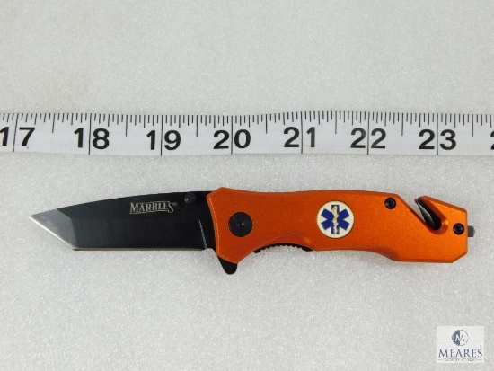 New Marbles EMT Rescue Folder with Belt Cutter and Glass Breaker