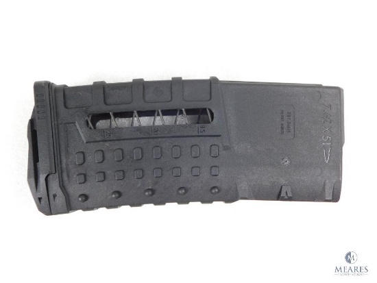 New 25 Round AR10 .308, 7.62 Nato Rifle Magazine with Clear Window for Round Count