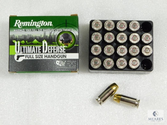 20 Rounds Remington Ultimate Defense .45 ACP Ammo. 185 Grain Hollow Point