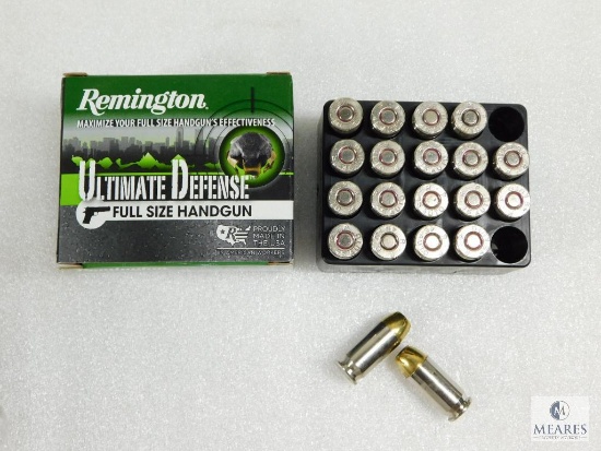 20 Rounds Remington Ultimate Defense .45 ACP Ammo. 185 Grain Hollow Point