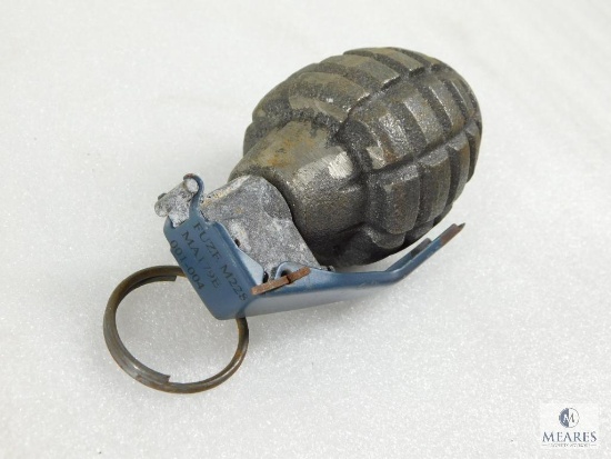 Inert De-Milled Pineapple Type Hand Grenade