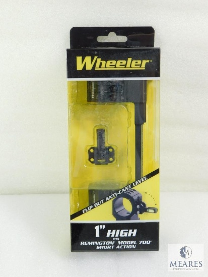 New Wheeler Precision 20 Moa One Piece Remington 700 Short Action Scope Mount and Scope Ring