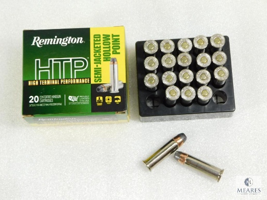 20 Rounds Remington .38 Special +P Ammo. 125 Grain Hollow Point