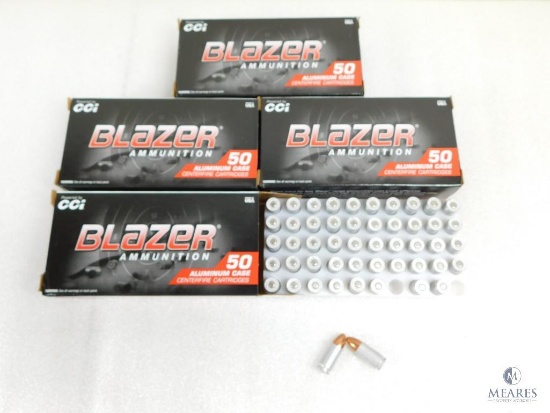 200 Rounds CCI Blazer 9mm Ammo. 115 Grain FMJ